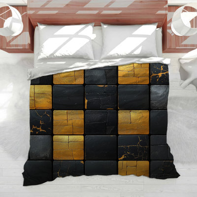 Tiles Bedding Geometric Comforter Industrial