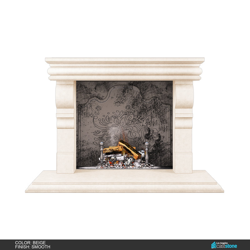 Hamilton Fireplace Surround, Smooth/Beige