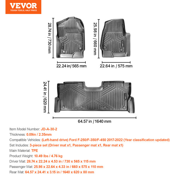 Dimensions du produit