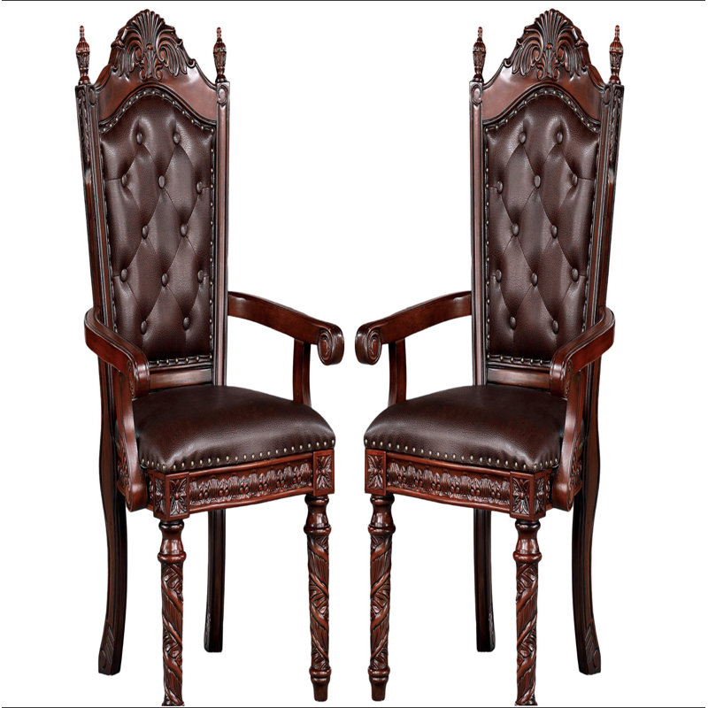 Chaises avec accoudoirs 2 pièces Traditional