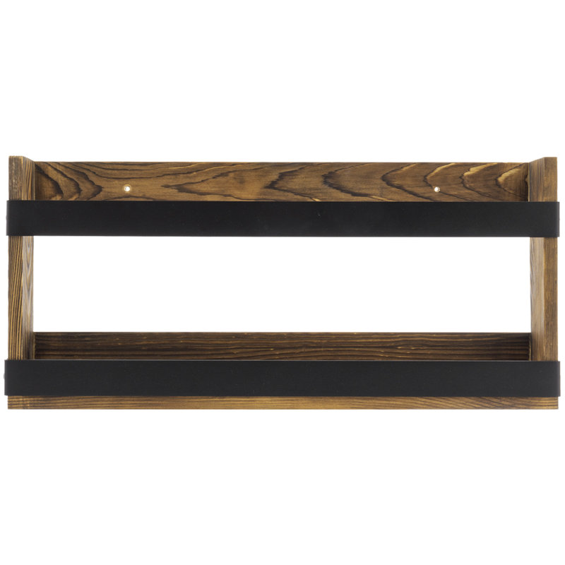 Doublewide Wall Mounted Magazine Rack