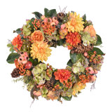 DAHLIA HYDRANGEA WREATH