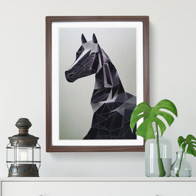 Geometric Horse No.1 Abstract - Single Picture Frame Print