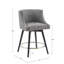 Tabouret de comptoir pivotant transitionnel