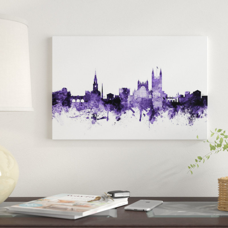 « bain, angleterre, angleterre » par michael tompsett, impression sur toile tendue, H 26 po x l 40 po x P 1,5 po