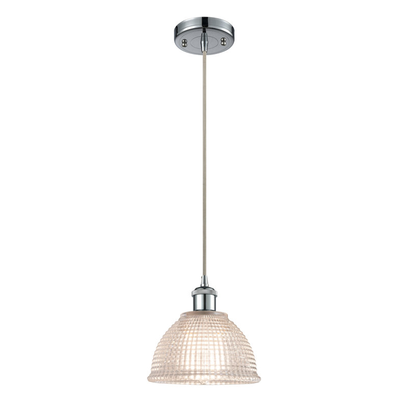 Luminaire suspendu en forme de cloche à 1 lumière Efrain, Ampoule non incluse, Or satiné