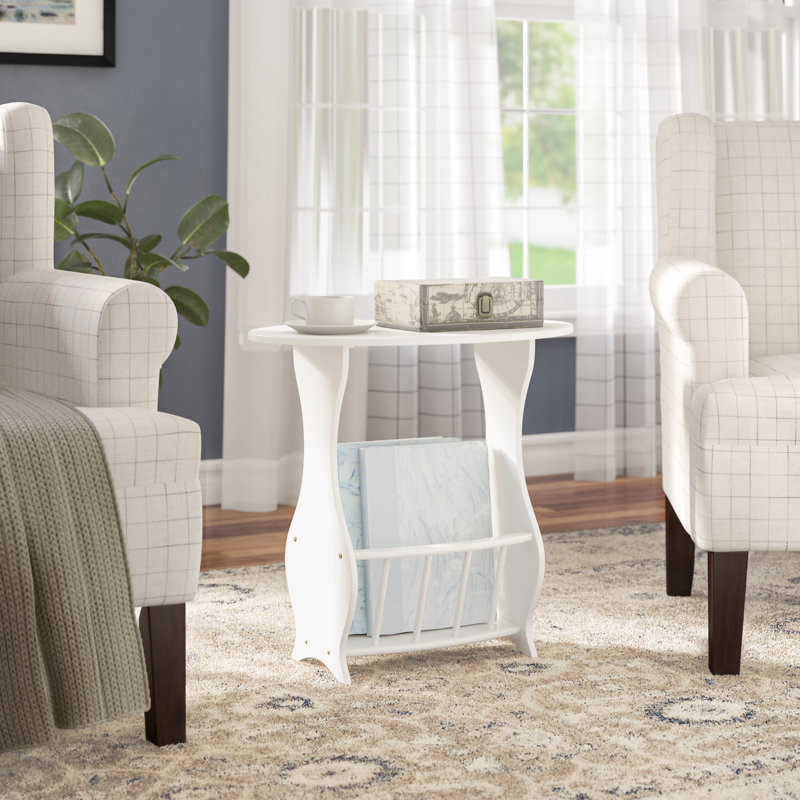 Table de bout Lefever, blanc