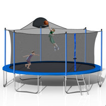 Zoomster 14ft Trampoline Tent, Fits for 14ft Straight Pole Round Trampoline, Trampoline Tent Cover (Fit for 6 Straight Pole Trampoline, Tent Only)