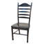 Chaise d'appoint en bois noir-1327955426