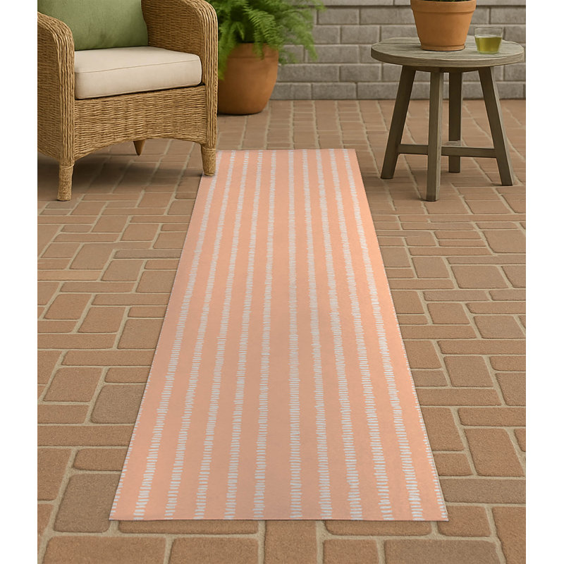 Tapis d'extérieur antidérapant Scatter Row, Tapis de couloir 2 pi 6 po x 8 pi
