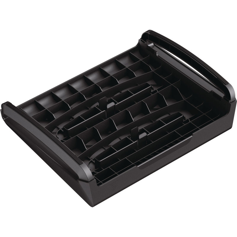 Breyta Black Adjustable Ergonomic Foot Rest with Textured Surface
