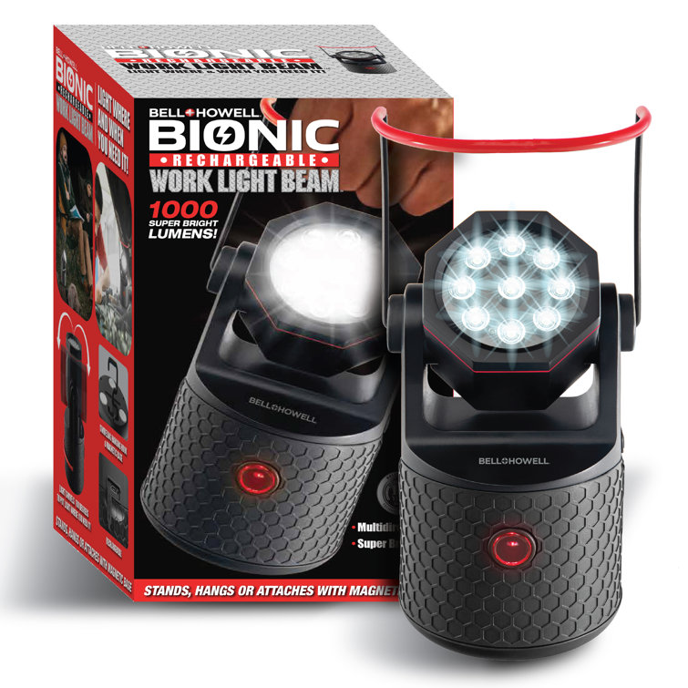 Bell + Howell Bionic Rechargeable Work Light Beam With Stand & Reviews