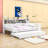 Wooden Daybed with Twin Trundle, Storage Shelves-368865974-367056029