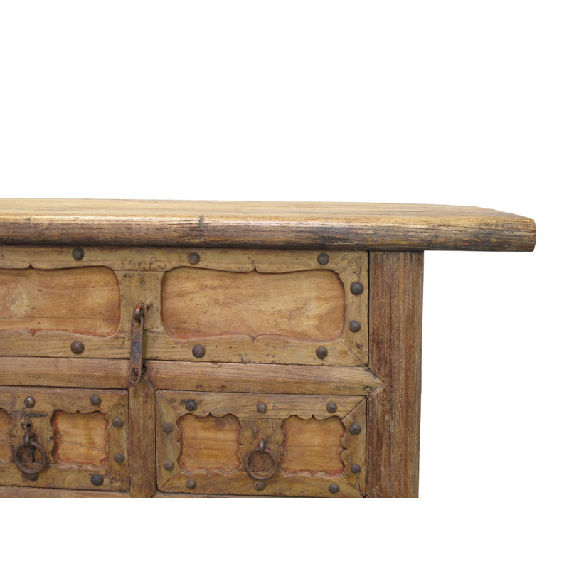 Carved Early 19th Century Elm Console
