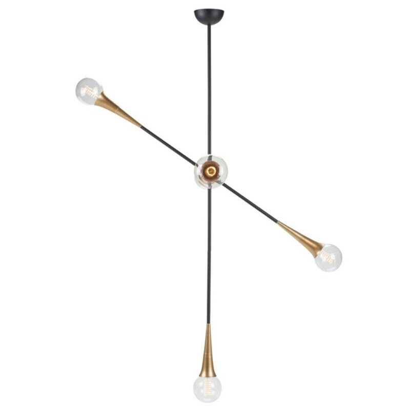 Luminaire suspendu géométrique 5 lumières simple Sprouse