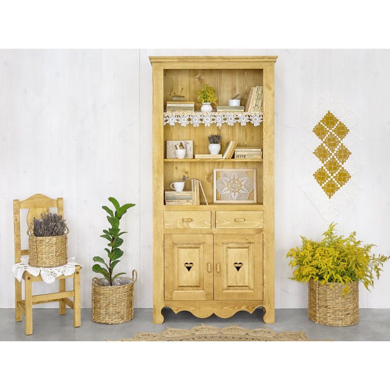 Dambrosio 196cm H x 93cm W Solid Wood Standard Bookcase