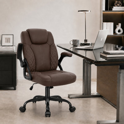 Chaise de bureau ergonomique en similicuir Kappello
