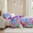 Cassiopeia Watercolor Tie Dye Printed Comforter Set with Throw Pillow-1783019116-1823098304