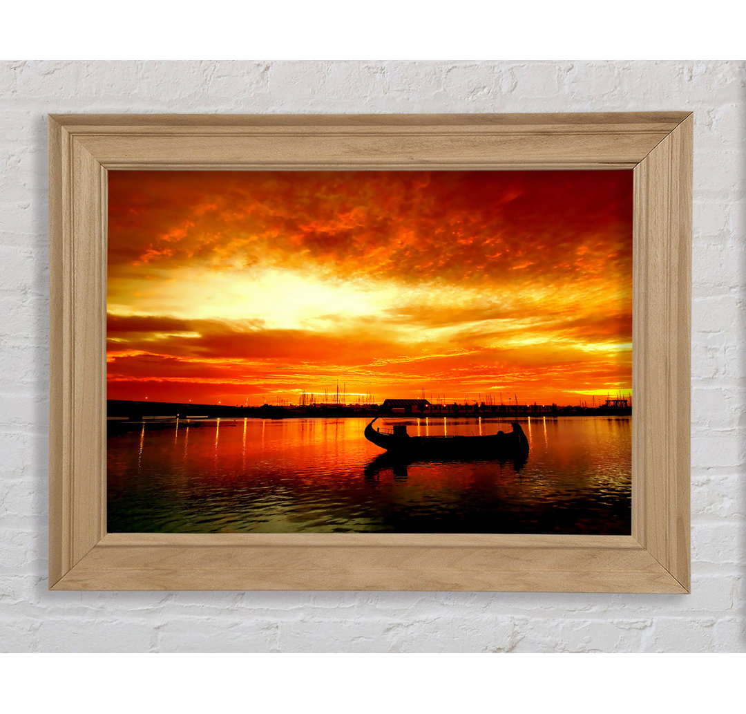 Fire Sky Lake Orange - Druck