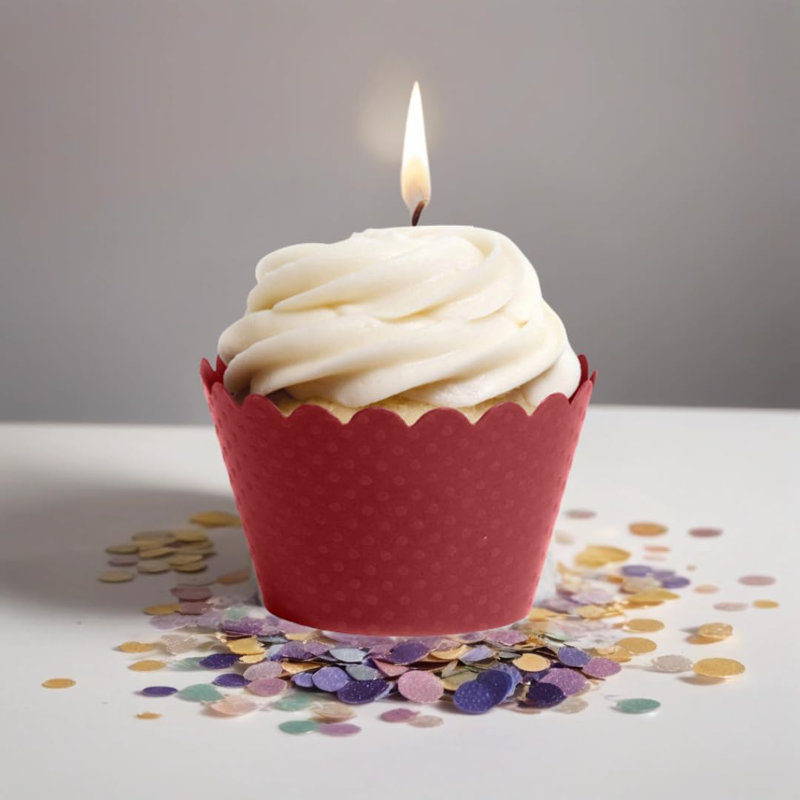 Standard Red Cupcake Wrappers,, Set of 100