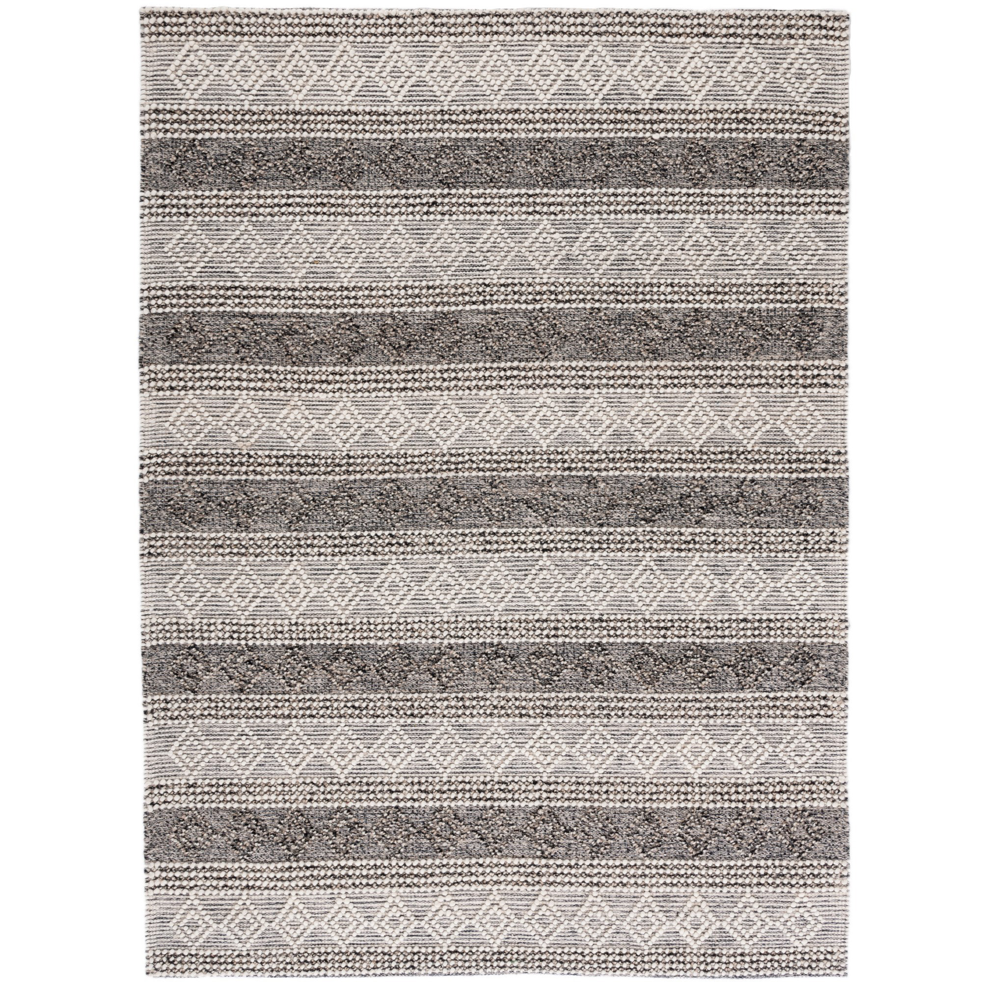 Foundry Select Parsonsfield Geometric Handmade Handwoven Wool Ivory ...