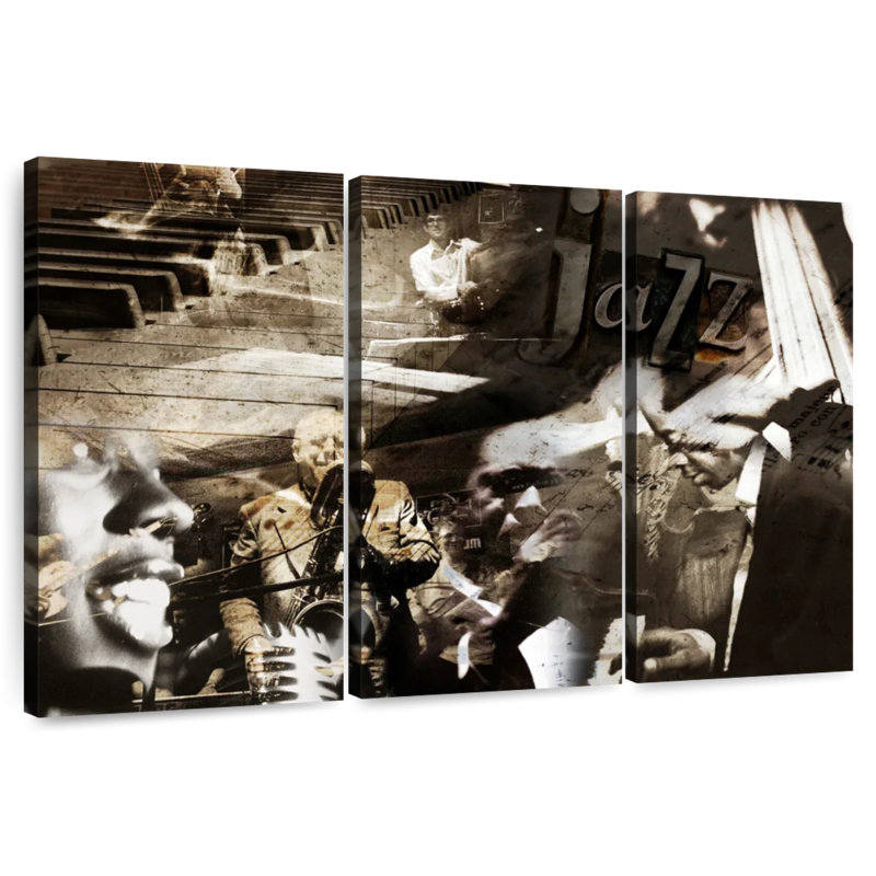 Abarca Collage Jazz, H 24 po x l 38 po