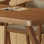 Bureau rectangulaire en bois massif noyer clair-1577230023