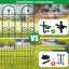 Clôture de jardin à 8 panneaux et clôture pour chien 24 po (H) x 10 pi (L)