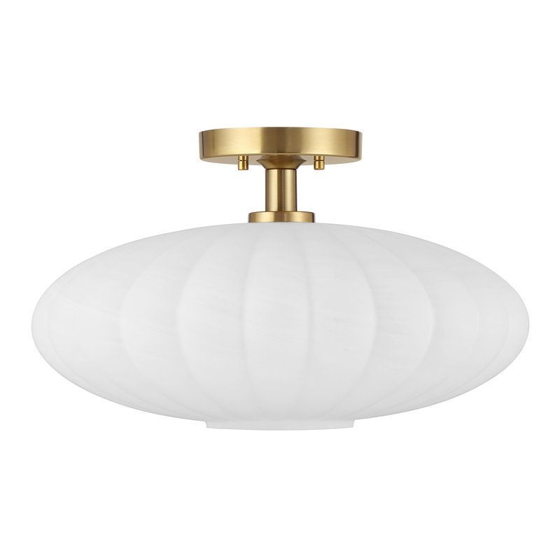 1-Light Ceiling Light, Natural Brass