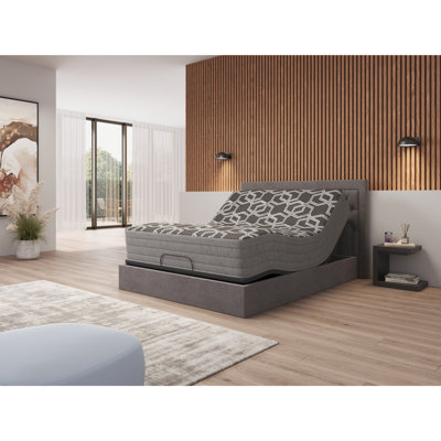 Matelas très grand 12 po à dessus lisse avec couche de glace Tranquility - cuivre, gel, argent et graphite pour un sommeil exceptionnel enveloppé d'un sommeil