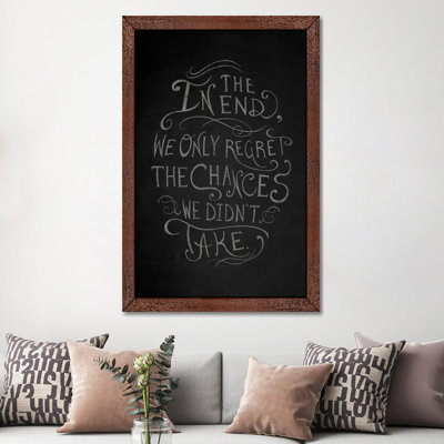 Chances We Didn't Take - Floater Frame Print on Canvas