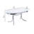 Oval Metal Base Dining Table