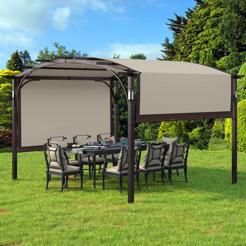 Angelann 10ft. W x 8ft. D Metal Pergola
