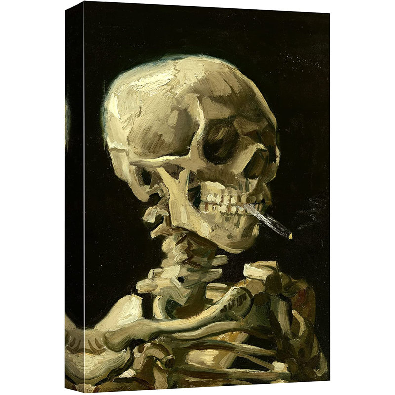 Squelette par Vincent Van Gogh, reproduction d'art sur toile tendue, H 36 po x l 24 po x 1,5 po