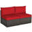 Klakki 2 - Person Patio Conversation Set with Cushions-718031792