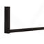 Bureau d'ordinateur, bureau personnel, ordinateur portable, L 48 po, travail, stratifié gris, métal noir, contemporain