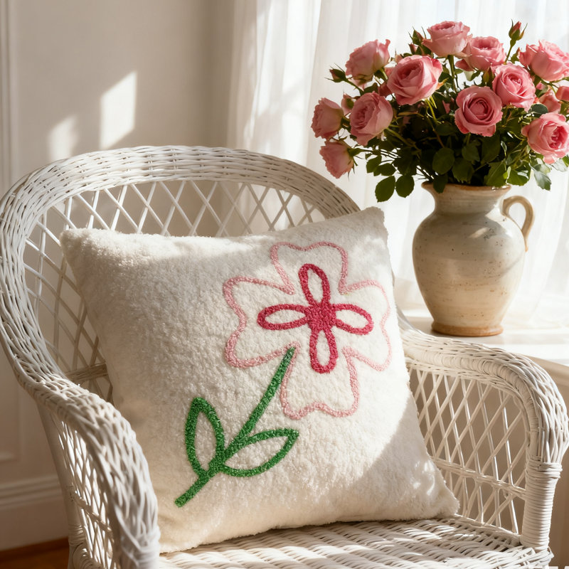Throw Pillow Cover Moth Orchid 1 Piece