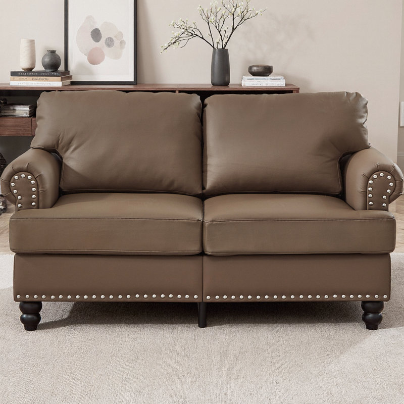 Canapé 59,5 po Modern Classic Classic, Brun