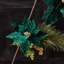 Tige de poinsettia vert forêt (ensemble de 6)