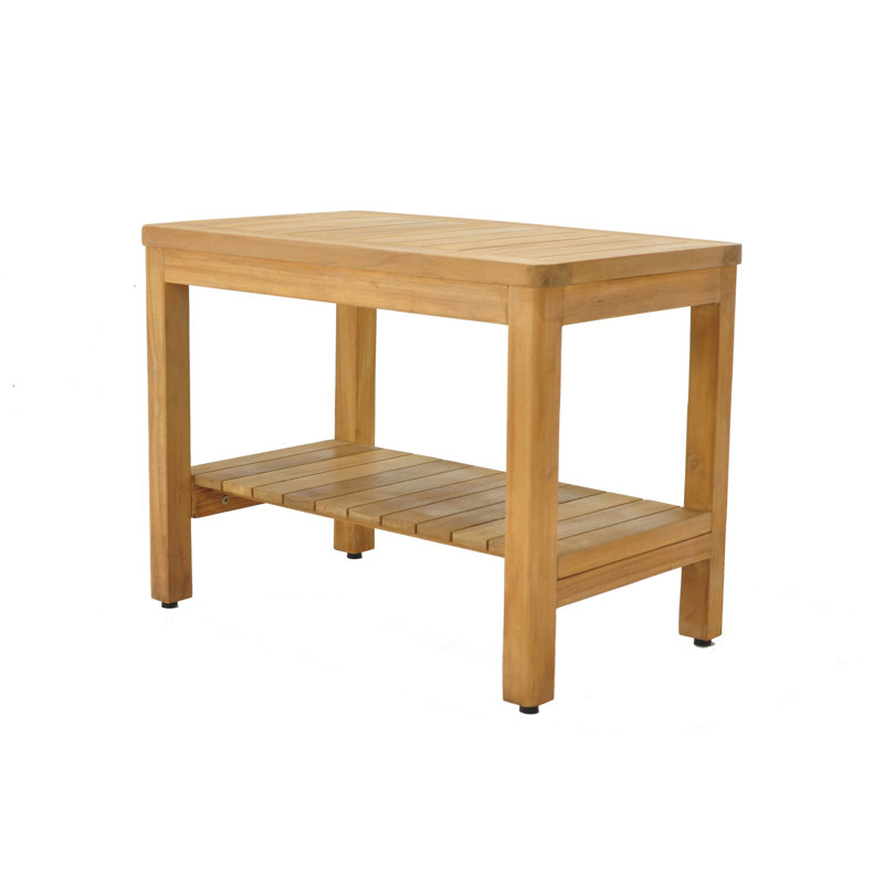 Whitaker 30'' W Teak Shower Bench