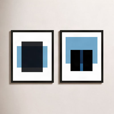 Alba "Black and Blue" 2-Piece Print Set