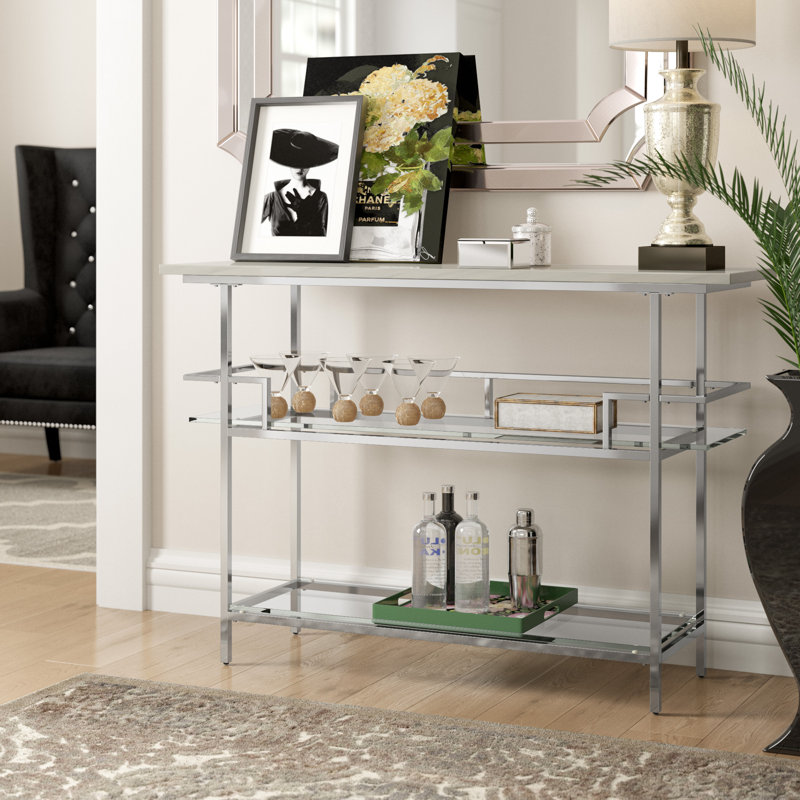 Console de 52 po Eiffe, Chrome