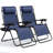 Chaises d'extérieur inclinables avec coussins et porte-gobelets Nestl-113072906