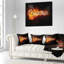 Guitare électrique - Coussin imprimé abstrait-30029044-30029040