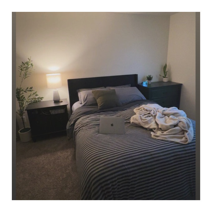 Jersey Cotton Set - Green Striped, King Duvet Cover + 2 King Shams