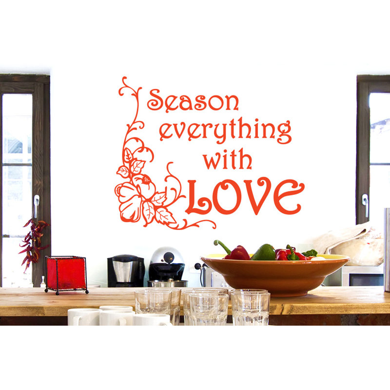 Wall Decal, Orange, Large