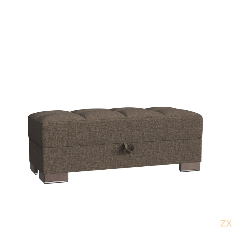 Repose-pieds avec rangement Primenest Nimbusflow, Brun clair