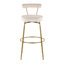 Tabourets de bar pivotants dorés 30 po Kayson