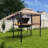 13.5 Ft W x 4 Ft. D Steel Grill Gazebo-87823358
