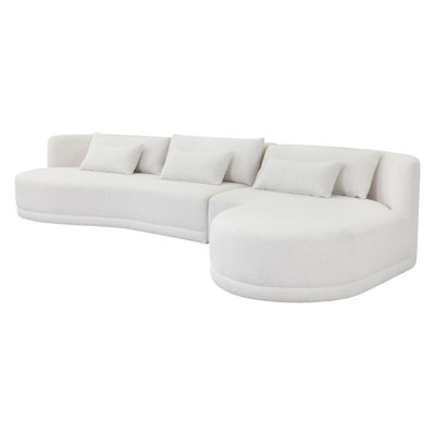 Laken Sofa Chaise - Copenhagen White